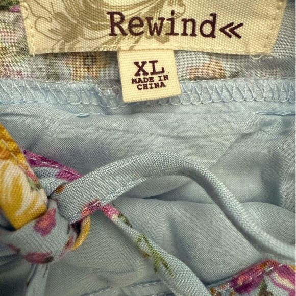 Rewind High Low Robin Blue Maxi Sundress  Sweetheart Neckline Flutter Sleeve - Picture 3 of 9